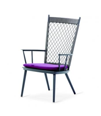 VICTORIA LOUNGE CHAIR WITH WOVEN PP JUTE