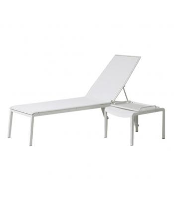 SKAT SUNLOUNGER WITH POLYESTER MESH